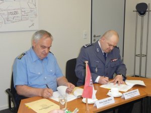 Wizyta Komendanta Wojewódzkiego Policji w Łodzi w Prezydium Policji kraju związkowego Brandenburgia w Niemczech #2