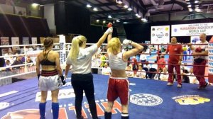 Złota policyjna kick-bokserka podczas Hungarian Kickboxing Word Cup 2016 #2