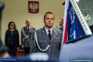 uroczyste wprowadzenie nowego Komendanta Wojewódzkiego Policji w Kielcach #6