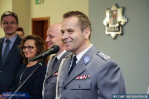uroczyste wprowadzenie nowego Komendanta Wojewódzkiego Policji w Kielcach #13
