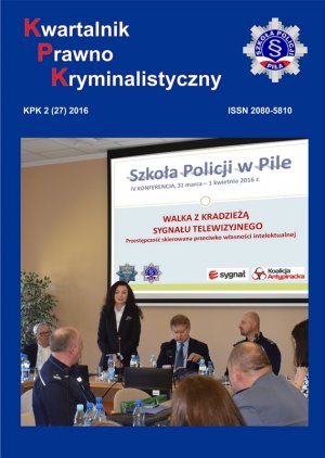 Kwartalnik Prawno-Kryminalistyczny nr 2 (27) 2016