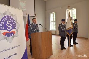 Uroczysta zbiórka z okazji pożegnania Zastępcy Komendanta Szkoły Policji w Pile inspektora Piotr Gacy