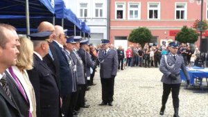 uroczystość z okazji łódzkich wojewódzkich obchodów Święta Policji w Skierniewicach