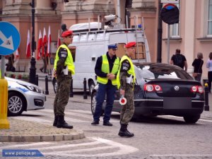 Policjanci uczestniczyli w centralnych obchodach Święta Wojska Polskiego