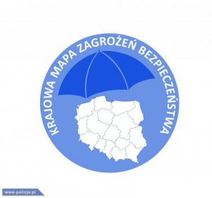 logo promujące Krajową Mapę Zagrożeń Bezpieczeństwa