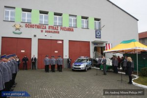 uroczyste otwarcie kolejnych 5 nowych posterunków Policji: w Korytnicy, Zbuczynie, Sobolewie, Maciejowicach i Miastkowie Kościelnym