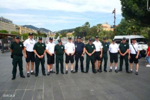 policjanci biorący udział w zabezpieczeniu Euro 2016
