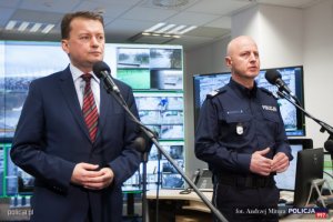 szef MSWiA Mariusz Błaszczak i Komendant Główny Policji nadinsp. Jarosław Szymczyk uczestniczyli w odprawie poświęconej przygotowaniom służb do zabezpieczenia obchodów Święta Niepodległości