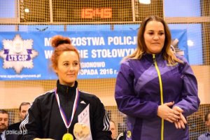 Policjantka ze Szczecinka z tytułem mistrzowskim w tenisie stołowym