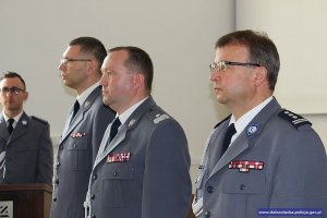 uroczystość wprowadzenia nowego Komendanta Wojewódzkiego Policji we Wrocławiu nadinsp. Tomasza Trawińskiego