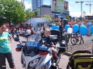 Dzień Matki i dziecka zorganizowany przez policjantów ze stołecznej drogówki
