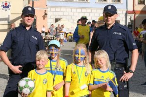 policjanci zabezpieczali mecz rozgrywany w ramach UEFA EURO U21 w Lublinie