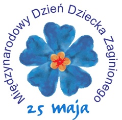 logo Międzynarodowego Dnia Dziecka Zaginionego
