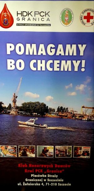 plakat akcji organizowanej w placówce SG w Szczecinie