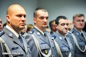 Policjanci kadry kierowniczej Lubuskiej Policji