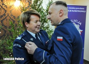 Nadinspektor Helena Michalak z nadkomisarzem Marcinem Maludym