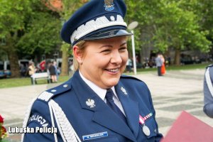 Nadinspektor Helena Michalak podczas obchodów Święta Policji