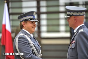 Nadinspektor Helena Michalak podczas wprowadzenia na stanowisko Komendanta Wojewódzkiego Policji w Gorzowie Wielkopolskim