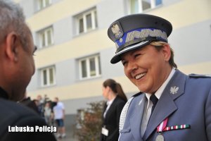 Nadinspektor Helena Michalak podczas wprowadzenia na stanowisko Komendanta Wojewódzkiego Policji w Gorzowie Wielkopolskim