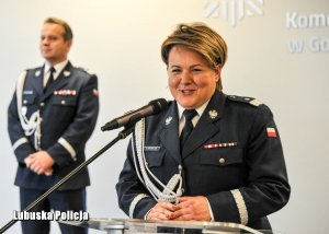 Pożegnanie z policyjnym mundurem Nadinspektor  Heleny Michalak.