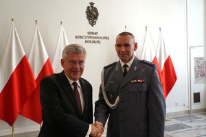 Chór Policji Garnizonu Warmińsko - Mazurskiego podczas wizyty w Sejmie RP